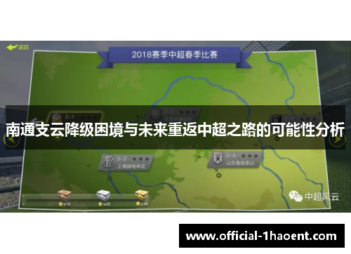 南通支云降级困境与未来重返中超之路的可能性分析